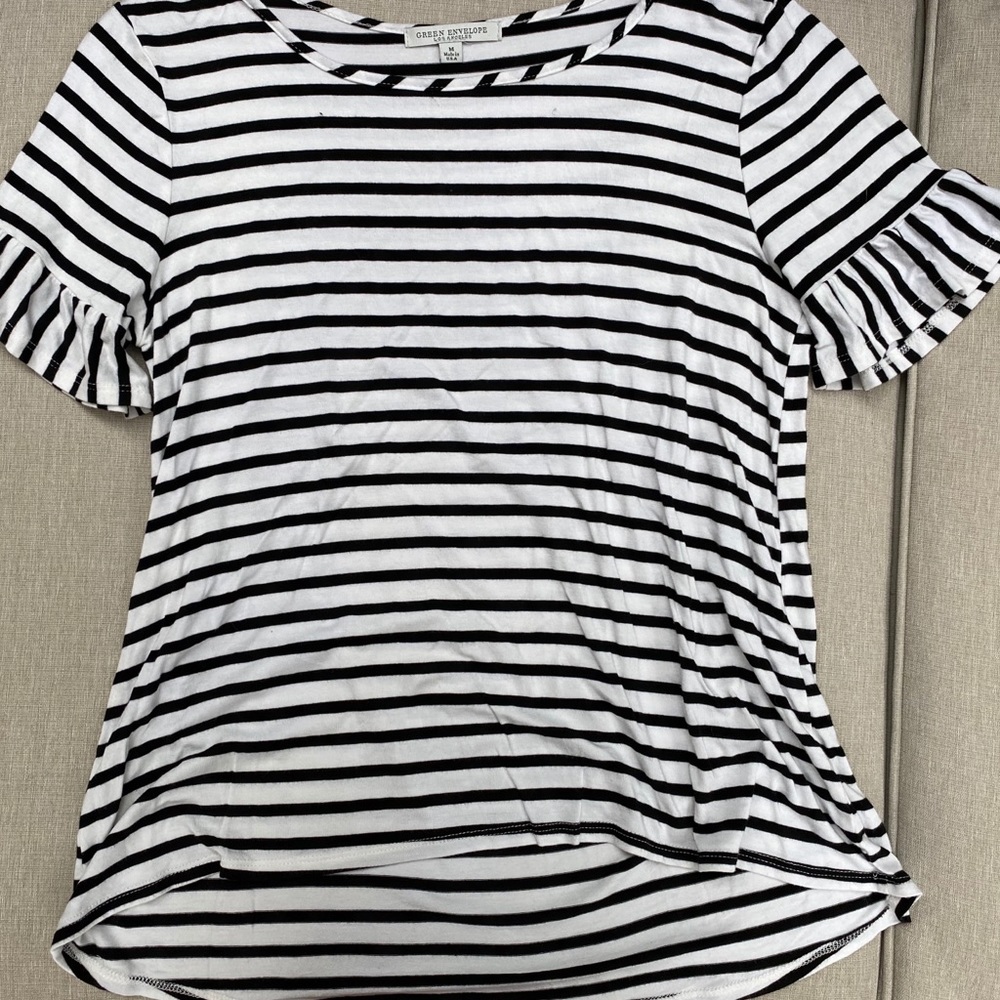 Stripped Short Sleeve Shirt